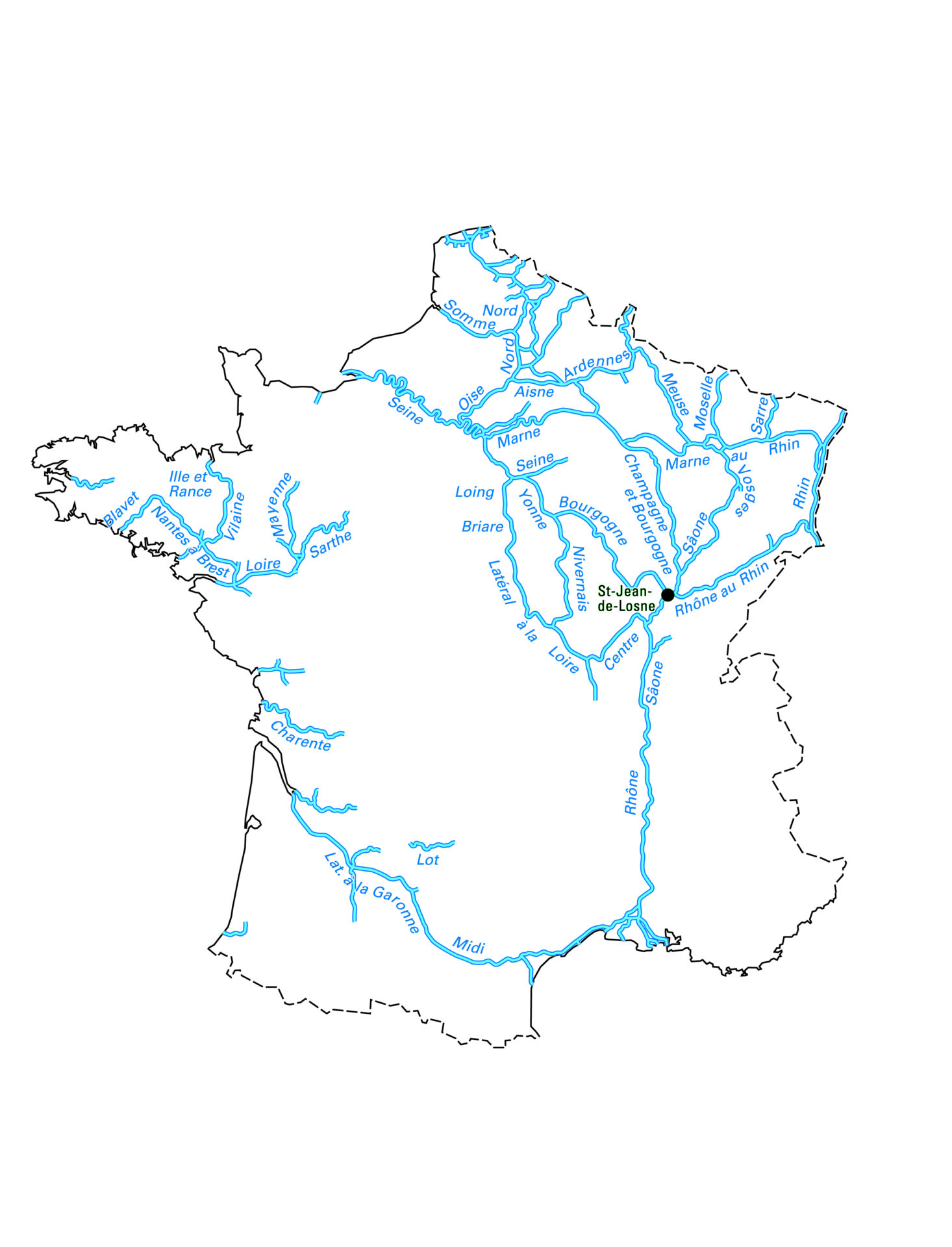 les voies navigables de France